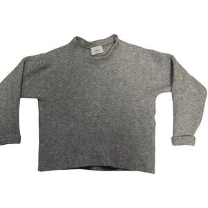 Wilfred Aritzia Women's Merino Wool Blend Gray Sweater Minimalistic Size Large